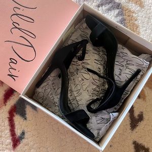 wild pair black heels